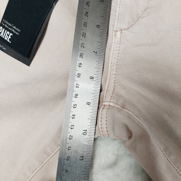 New PAIGE Brigitte Self Tie Angled Pockets in Vintage Eros Rose P3172 - Picture 7 of 11